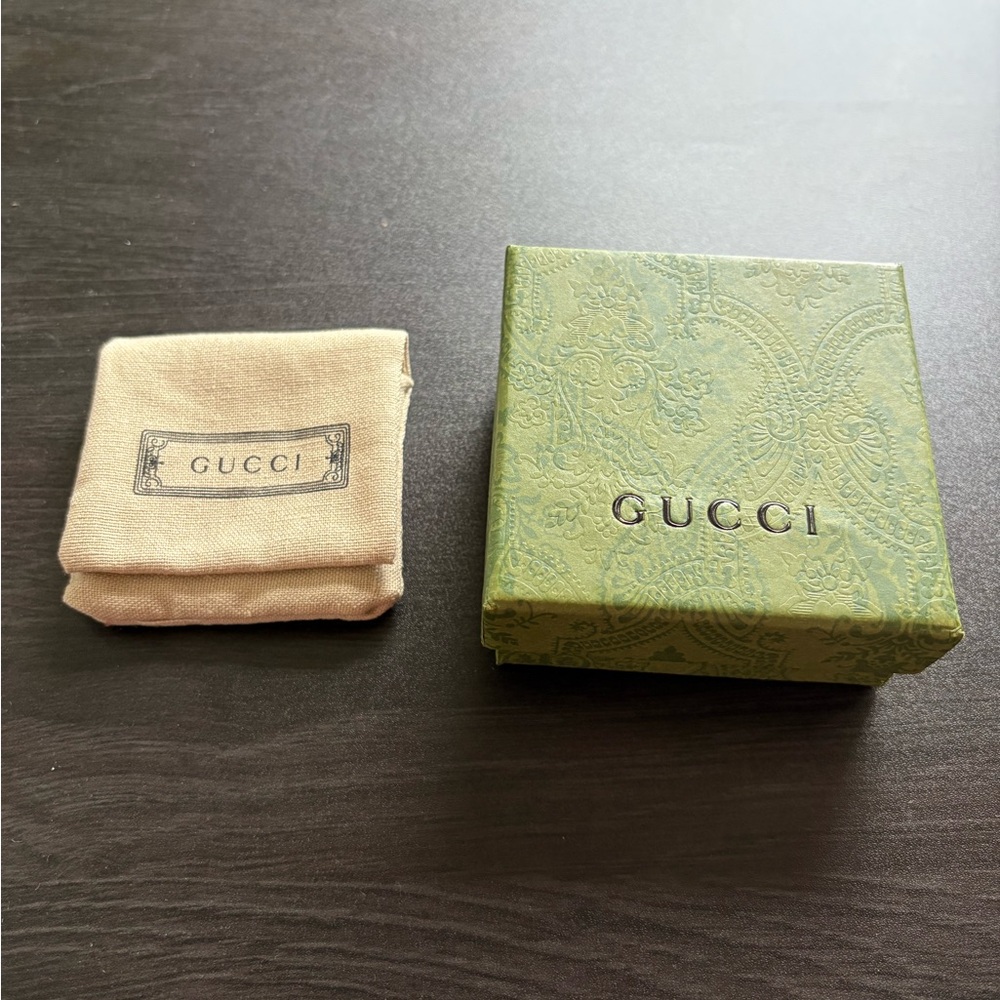 Gucci Silver Blind For Love Heart Pendant Necklace - Picture 7 of 7